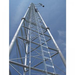 China 30m Tubular Lattice Communication Tower With Cable Tray Climb Ladder on sale