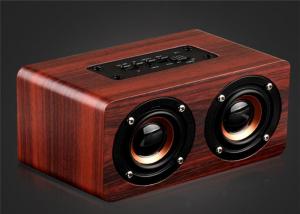 Quality Wooden Bluetooth Stereo Speaker 10W Wireless Portable Speaker Dual Loudspeakers HIFI Subwoofer with Mic TF Card Slot AUX wholesale