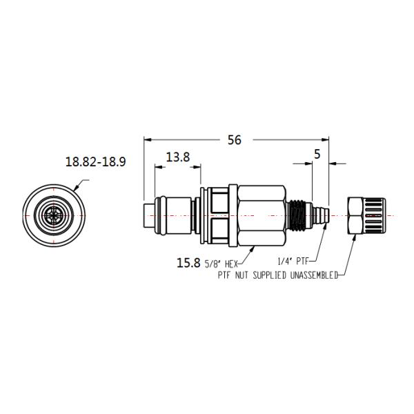 Multi-Mount Multi-Line Coupling 3-5 Way Industrial Couplings in Acetal & Brass