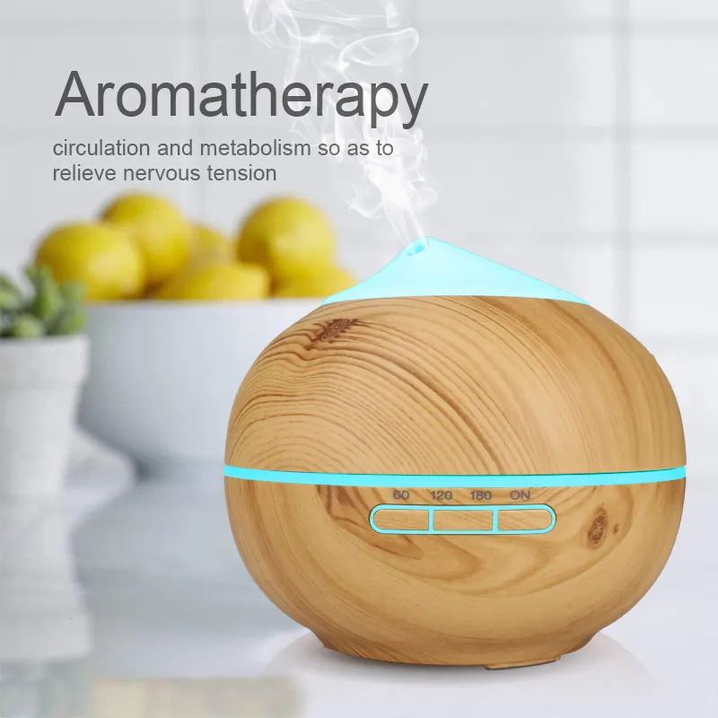 Perfume Air Freshener Wall Plug 200ml Wood Grain Aromatherapy Essential Oil Diffuser Air Scent Diffuser Machine for Home
