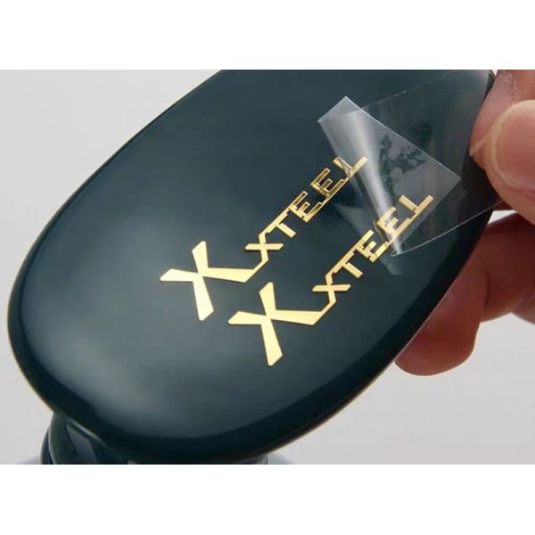 Custom Transparent Logo Trademark PVC Label Sticker High Grade Metal Separation