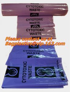 Clinical supplies, biohazard,Specimen bags, autoclavable bags, sacks, Cytotoxic Waste Bags Biohazard Bin Liners, autocla