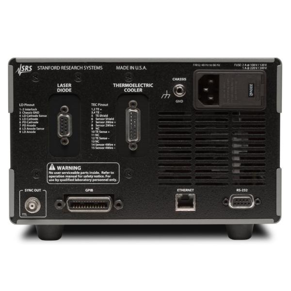 SRS LDC500 Series Laser Diode Controller side view