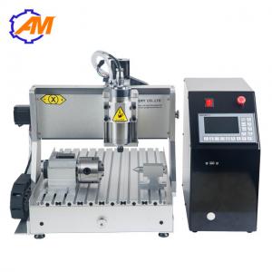 Quality AMAN3040 mini cnc metal engraving machine CNC wood craft engraving machine 3040 4axis for small business wholesale