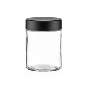 Airtight Glass Concentrate Jars Round 4 Oz Straight Sided Jar