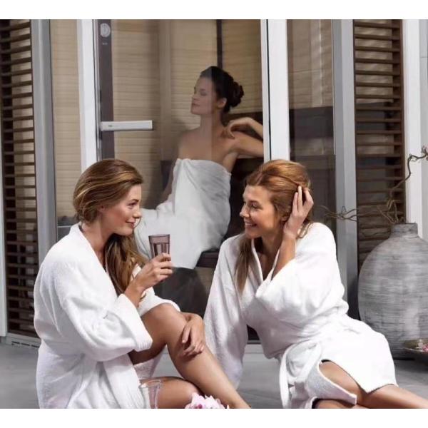 Single Large Computer Control Panel Commercial Custom Sauna Luxury Dry Steam Bath
