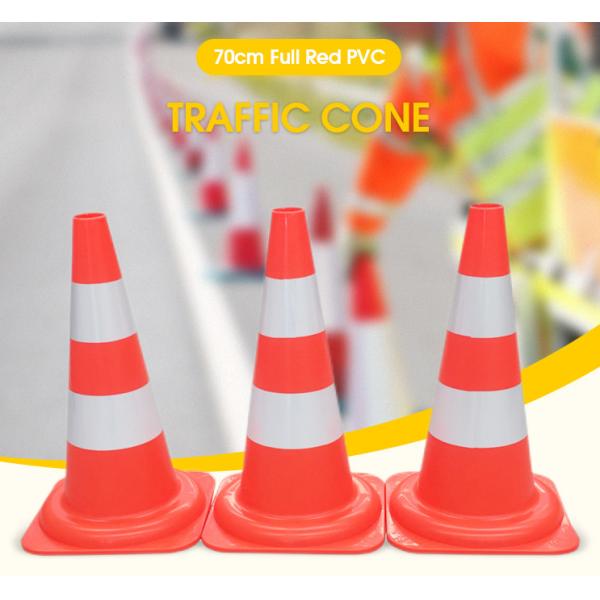 Cheap 700mm Traffic Warning Cones PVC Reflective Flexible Road Cone for sale