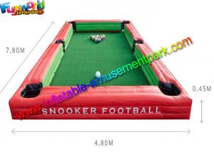 China Newly Inflatable Snooker Football Field , Soccer Snook Ball Sport Game With PVC on sale