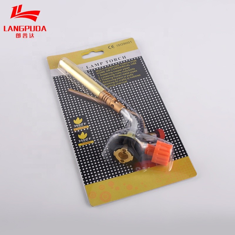 Quality Brass Safety Camping 20cm Portable Butane Gas Torch wholesale