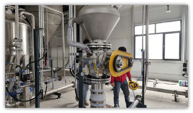 DN250 High Pressure Electric Rotary Valve System Dust Collector Air Lock