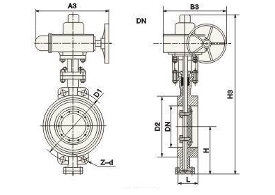 Eccentric Wafer Electric Actuated Butterfly Valve 10 Inch Stainless Steel