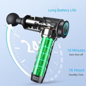 Quality 6hr Battery Operated Massage Gun Carbon Fiber Percussion Massager wholesale