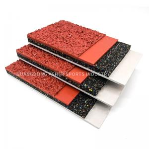China Sandwich Type Rubber Running Track Material , Shockproof Athletic Track Surfaces on sale