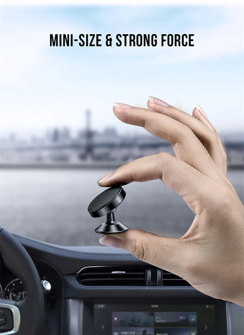 Magnetic Car Phone Holder Dashboard Mobile Phone Holder Stand Magnet Mount Bracket In Car For iPhone Samsung