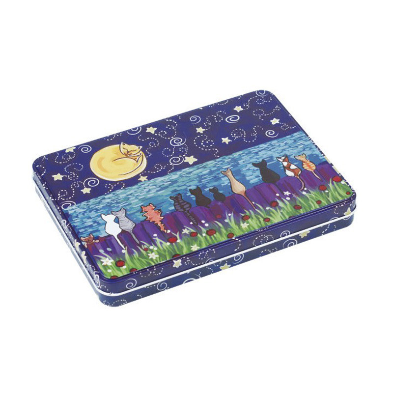 Custom Moisture Proof Metal Square Candy Tin With Tinplate Bottom