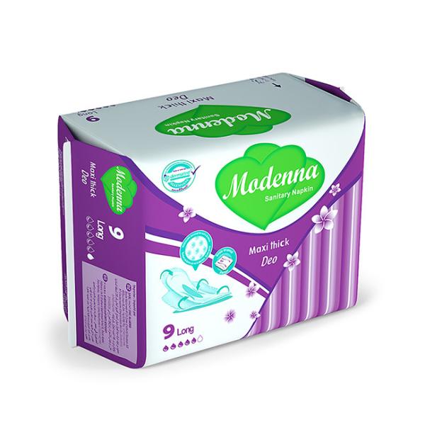 Unisoft Thin Sanitary Napkins Blue Core Customized Color For Women