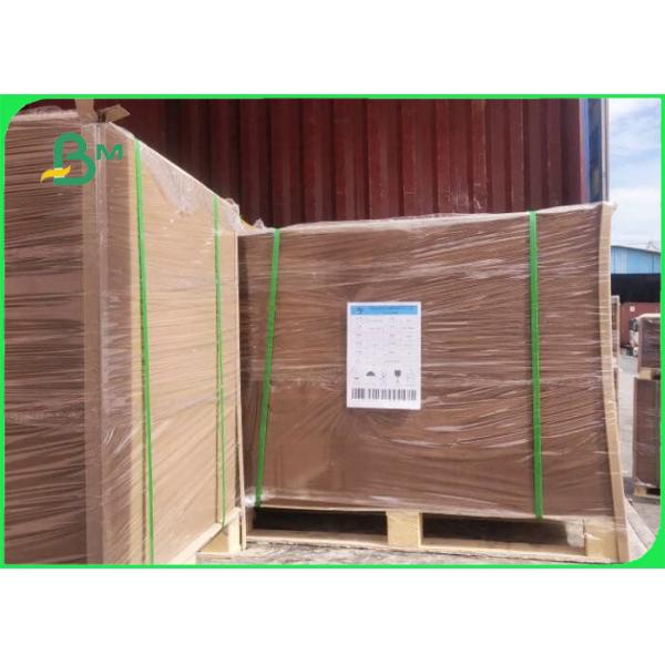 SGS Approved Hard Stiffness 90gsm Natural Brown Kraft Liner Paper For Cement Bags
