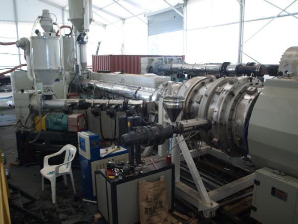 Under Ground HDPE Drainge Solid Pipe Machine 800kg/h Max Output Easy To Operate