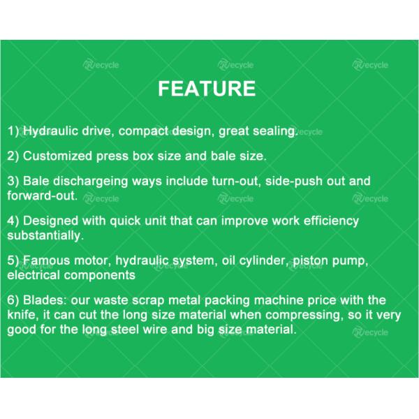 Factory Price Y81-400 Horizontal Hydraulic Compressor Scrap Metal Baler Machine For Recycling