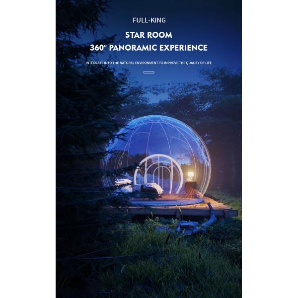 Transparent Round Star House PE Panel Bubble Room for Hotel Villa Mall Sports Venues