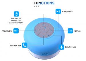 Quality Custom Waterproof Wireless Bluetooth Speakers / Sucker Wireless Speaker For Sports wholesale