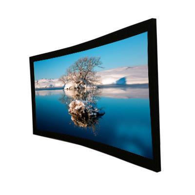 Cheap 120''  wall mounted projector screens , Curved Projection Screen for Home Theater for sale