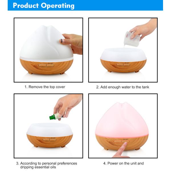 DC 24V 650mAh Smart WiFi Essential Oil Diffuser With Colorful Night Light