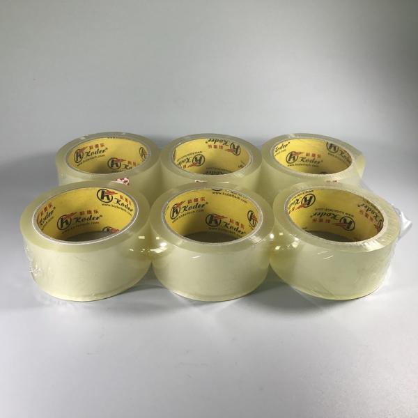 High Sticky Transparent Carton Sealing Tape , Bopp Clear packaging tape