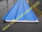 Corrugated Metal Roofing Sheets Sandwich Panel EPS PU Rock Wool For Prefab Shed