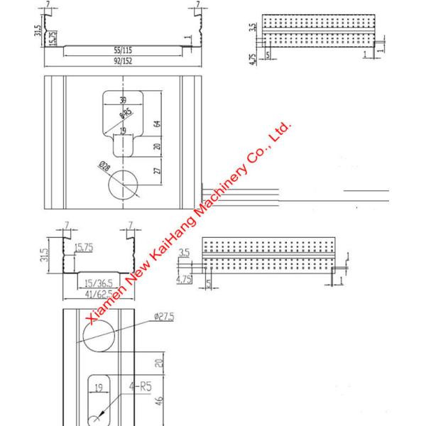 Twin Rows Roof Panel Roll Forming Machine 5T Weight For Ridge Cap Panel