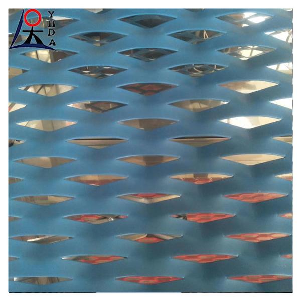 Galvanized Diamond Expanded Metal Mesh / Wire Mesh For Security