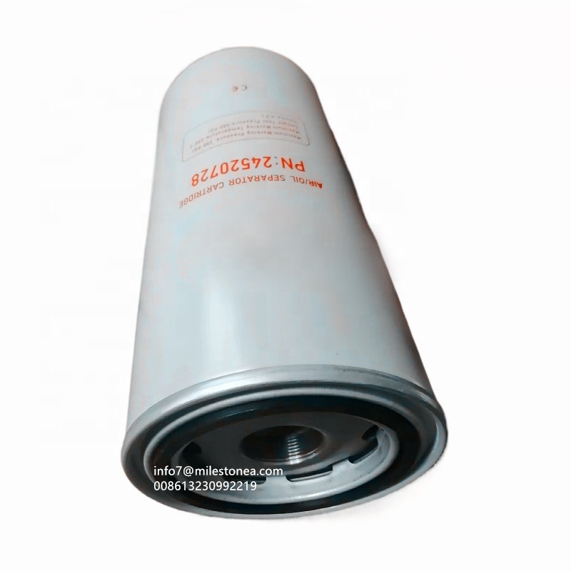 Factory Price air compressor spare parts oil separator filter cartridge 24520728 for sale