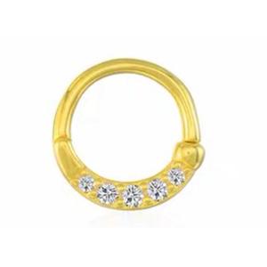 Quality Eternity Hoop 14K Gold Clicker Piercing OEM ODM for Nose Septum wholesale