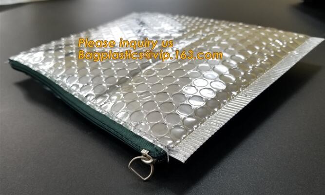 Holographic Zipper Slider Zip Lock Bubble Bag,Cosmetic Zipper Bag/Rose Gold Slider Bubble Bag with Logo,Slider Bubble Zi