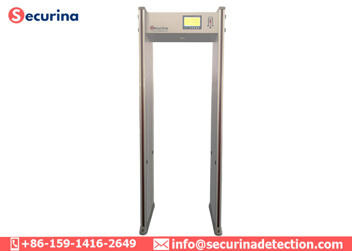 Arch Metal Walk Through Security Detector 33 Multi - Zone 7 Inch LCD Screen 50/60Hz