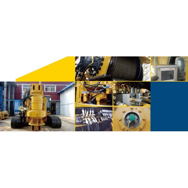 Construction work 180 kN.m Earth Auger Borehole Hydraulic Drilling Piling Rig Machine