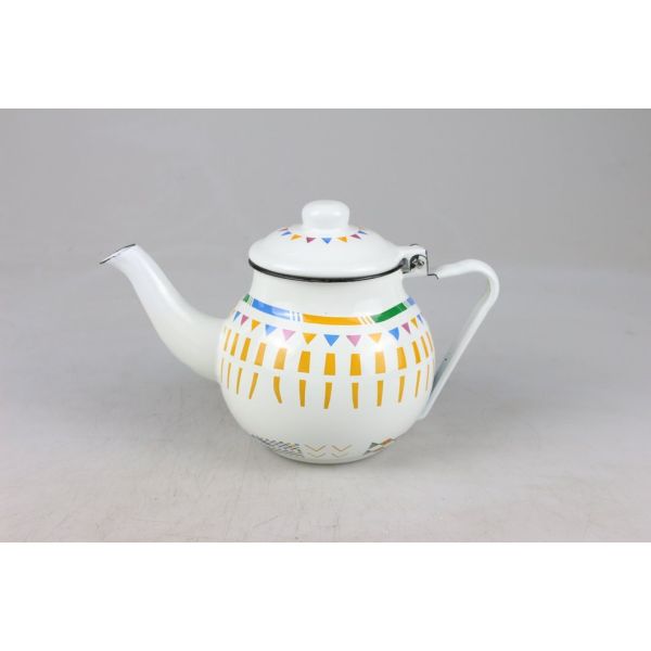 Enamel Dinnerware Set with Plate Mug Sugar Pot High Temperature Logo Printing