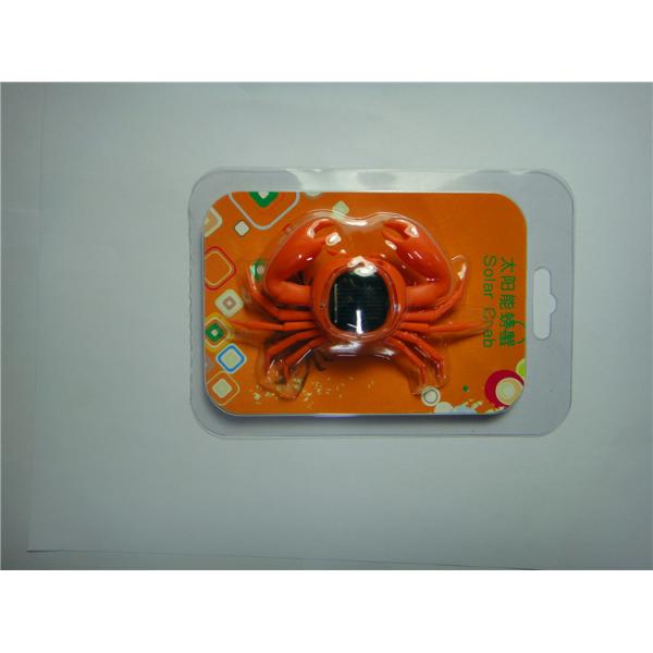 Children Educational Animation Plastic Crab Toy Solar Powered Toy For Kids