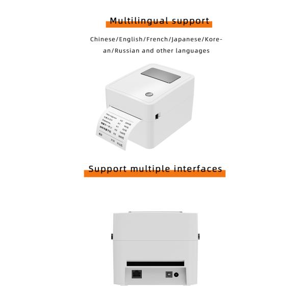 wholesale brand new thermal bar code QR code label printer high quality clothing tags supermarket price sticker printer