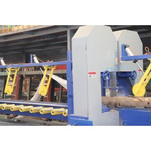 Twin Vertical Band Saw Machine / Industrial Equipment Log Twin Vertical Band Saw