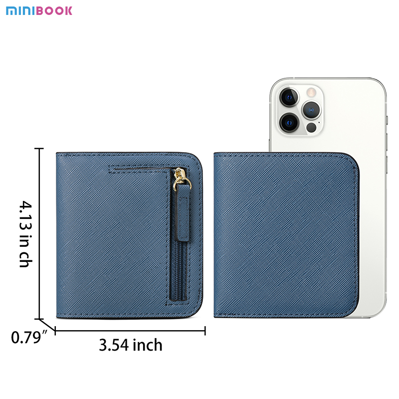 Anti-Theft Lady's Genuine Leather Wallet Short Fashion Cute Pocket Purse Three-fold Coin Bag Girl's Small Wallet