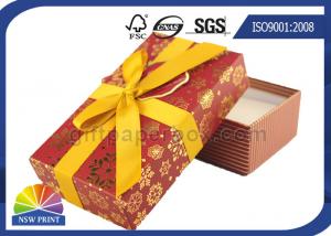 China Bespoke High End Paper Gift Box Custom Cardboard Packaging Box With Ribbon Bowknot on sale