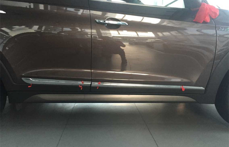 Hyundai New Tucson 2015 New Auto Accessories , IX35 Chromed Side Door Molding
