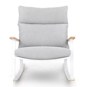 Quality Metal Frame Folding Chair Sun Lounger 62X56.5X83cm Patio Rocking Chair wholesale