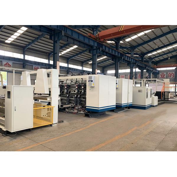 Design Speed 150/Min 440V Corrugated Production Line Fast