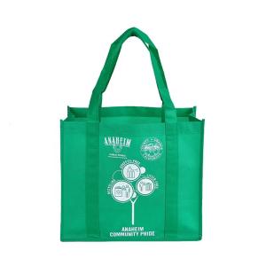 Supermarket Handles 30cm 40x40x10cm Foldable Non Woven Bag