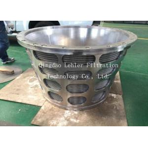 Quality 20um Centrifugal Machines Conical Wedge Wire Basket wholesale