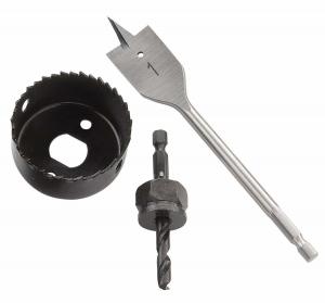 Quality Hole Saws Kit With Flat Drill Bits And Hole Cutter For Door Lock Installation wholesale