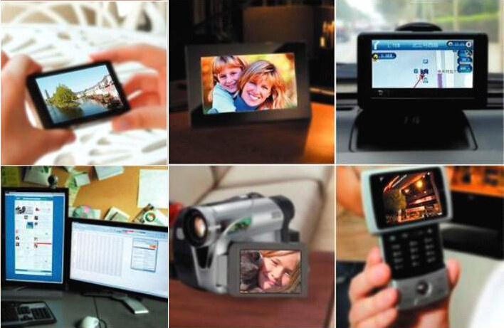 130 cd/m2 (Typ.) Tianma transflective 3" inch TM030LDHT1 for handheld device