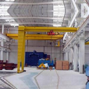 China Box Type Single Beam Electric Gantry Crane 16T Rail Mobile Warehouse on sale